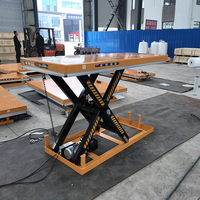 Table élévatrice à ciseaux stationnaire de 1 tonne, plateforme de levage hydraulique électrique, capacité de 1000 kg pour la logistique