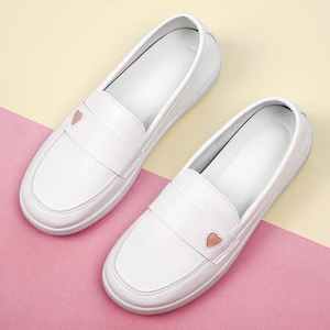 Wholesale <strong>Comfortable</strong> Solid White Flat Nurse <strong>Shoes</strong> Casual Summer Slip-On Non-Slip Soft-Soled Medical <strong>Work</strong> <strong>Shoes</strong> Breathable - Product Image 2