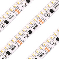 Bande lumineuse LED RGBW 24V UCS2904, 144 LED, 20/60 pixels, puce LED SMD 5050, lumière LED programmable pour décoration de Noël, éclairage de scène