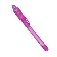 Stylo à encre invisible pour jeu de fête personnalisé, stylo marqueur UV invisible avec lumière UV intégrée