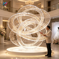Escultura de Resina Transparente Personalizable en Tamaño y Color, Diseño de Caminos Estelares de Anime, Decoración Navideña y Regalo Duradero