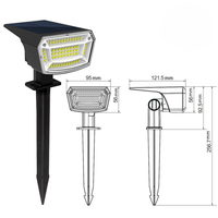 Lampu Taman LED Tenaga Surya Tahan Air IP65 Grosir untuk Dekorasi Lanskap Bunga, Lampu Tancap Tanah untuk Jalur Taman