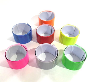 光と切り替えプッシュボタン付き反射バンド、任意のロゴを印刷でき、任意のサイズの反射PVCを行うことができます - Product Image 6