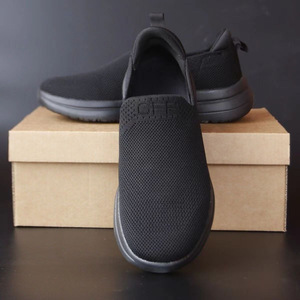 Chaussures en toile pour pompiers, noires, basses, à bout rond, respirantes, à semelle souple, chaussures de sport décontractées - Product Image 4