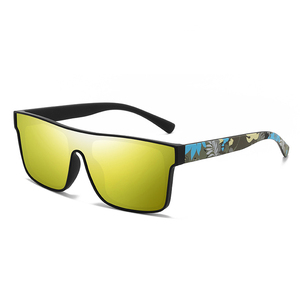 Gafas de Sol Deportivas Polarizadas de una Pieza con Diseño de Templo, Venta al por Mayor, Gafas de Sol de Moda con Protección UV400 para Hombre - Product Image 1