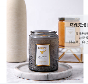 Leere elegante Kunst dekorative rote Tee weiß grau lila nordische Hochzeit Weihnachten Kerze Gläser Gläser Halter Lieferanten - Product Image 5