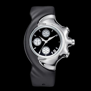 <span class=keywords><strong>Montre</strong></span> Chronographe Vintage Élégante pour Homme, Boîtier en Acier Inoxydable 40mm, Bracelet en Silicone 22mm, Mouvement Quartz, Verre Anti-Rayures, Étanche - Product Image 3