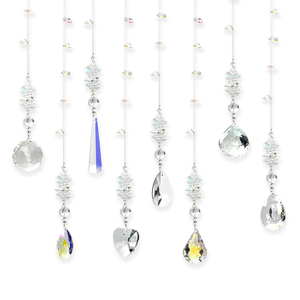 Hanging Art Deco Crystal Prism Suncatchers 50cm Windows Ball Rainbow Maker Christmas <b>Tree</b> Decoration - Product Image 1