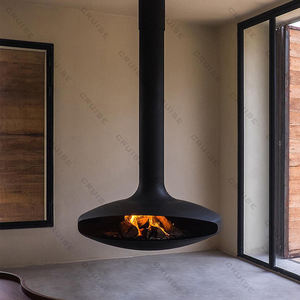 <span class=keywords><strong>Barbecue</strong></span> circulaire CRUISE suspendu à 360 degrés moderne en acier à haute teneur en carbone avec ventilation verticale Cheminée intérieure OEM - Product Image 2