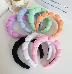 Serre-tête Spa Nuage Fluffy, Bandeau de Maquillage en Éponge et Tissu Éponge pour le Lavage du Visage - Product Image 6