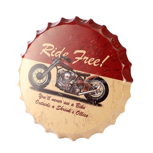 Plaques murales avec logo pour bouteilles de bière en métal personnalisées avec impression <span class=keywords><strong>offset</strong></span> Décoration en étain pour club - Product Image 1