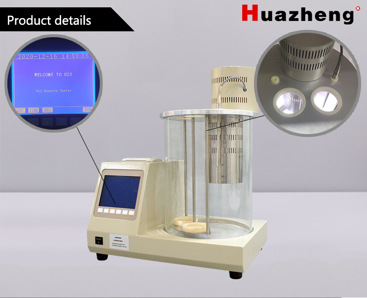 Huazheng Điện ASTM D1298 D4052 Trọng Lượng Riêng Nhiên Liệu Kỹ Thuật Số Diesel Biến Áp Dầu Mật Độ Meter