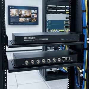 Encodeur IP SDI 8 canaux H264/H265 <span class=keywords><strong>Hevc</strong></span> 1080p60fps pour diffusion en direct, encodeur de streaming vidéo SDI 8 en 1 - Product Image 3