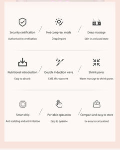 Nueva Etiqueta Privada MINI Kit de dispositivo facial de microcorriente Masajeador facial para esculpir la cara Masajeador corporal - Product Image 5