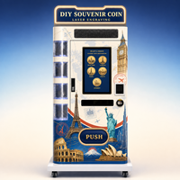 Machine de gravure laser commerciale DIY pour pièces de monnaie souvenirs, avec SDK, écran tactile et gestion cloud pour la personnalisation touristique