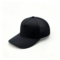 Topi Baseball Snapback 5 Panel Kualitas Tinggi Custom Laser Cut Tahan Air Dengan Logo Custom Unisex untuk Aktivitas Luar Ruangan