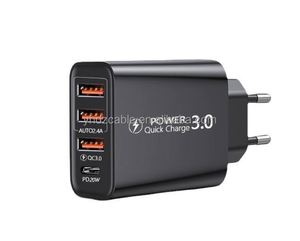 20W USB C PD Fast Charger 3USB+TYPE C Multi-port <b>Power</b> Adapter for IPhone13 12 Pro Max QC3.0 USB Wall Charger - Product Image 2