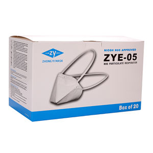 <span class=keywords><strong>Respirator</strong></span> ZYB-05 Zhong Yi NIOSH <span class=keywords><strong>N95</strong></span>, masker gaya lipat dua horizontal tagihan bebek - Product Image 3