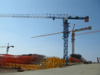 Grue à tour 8T QTZ100-HS6010P Topless Grue à tour Flattop Bâtiment Grue à tour Grue de construction
