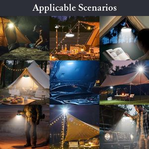 Lámpara Solar de Camping de 45W de Alto Brillo, 4000LM LED, IP66 Impermeable, Recargable, para Colgar en la Tienda de Campaña, para Cortes de Energía - Product Image 3