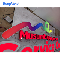 Vente chaude de haute qualité personnalisé acrylique publicité lettres lumineuses enseigne LED extérieure avec transformateur pour bureau et bâtiment