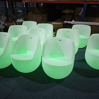 Chaise de bar LED rotomoulée, tabouret lumineux moderne en plastique, certifié CE ROHS, AC 110-240V, pour usage domestique, bar, salle de sport, boîte de nuit, salon
