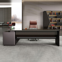 Bureau de direction intelligent, durable, écologique, avec charge sans fil, design minimaliste, mobilier moderne de luxe, tiroirs de rangement
