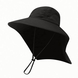 หมวกกันแดดแฟชั่นกลางแจ้ง หมวกผู้หญิง หมวกคลุมคอ หมวกชาวประมง - Product Image 6