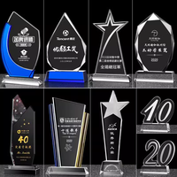 Trophée en cristal K9 de forme personnalisée, de haute qualité et bon marché, plaque de récompense en cristal, trophées en verre cristal