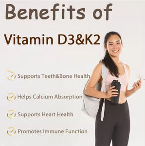 Cápsulas Blandas de Vitamina D3 + K2 OEM - Suplemento Multivitamínico Vegetariano - Product Image 3