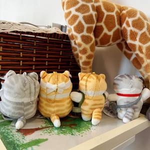 DHF1213 Vente en gros 54 styles différents 10-14cm Mofusand Porte-clés en peluche <span class=keywords><strong>Dessin</strong></span> <span class=keywords><strong>animé</strong></span> Kawaii chat Pendentif en peluche pour sac Peluches Cadeaux - Product Image 3