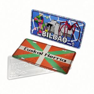 Placa de Matrícula de Vehículo Personalizada con Número de Aluminio Reflectante y Logotipo, Económica - Product Image 1