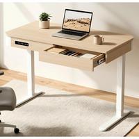 PRORIALS Bureau Ergonomique Métallique Durable à Hauteur Réglable Électrique pour Ordinateur Portable et de Bureau, Idéal pour la Maison et le Télétravail