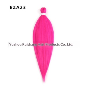 Queue de cheval pré-cousue Xuchang, tresses africaines EZ Easy Braid 90g, cheveux synthétiques haute température, style européen et américain, africain - Product Image 4