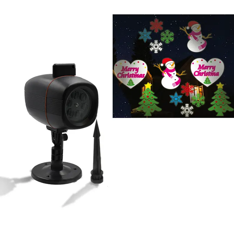 Waterproof Outdoor Led Christmas Projector Projection Lights With Tree Halloween Pattern In Air