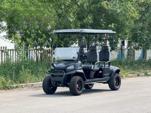 Voiturette <span class=keywords><strong>de</strong></span> <span class=keywords><strong>golf</strong></span> électrique 4 places à châssis en aluminium léger, certifiée CE, facile à transporter et à manipuler, portable pour les villages et les campus - Product Image 3