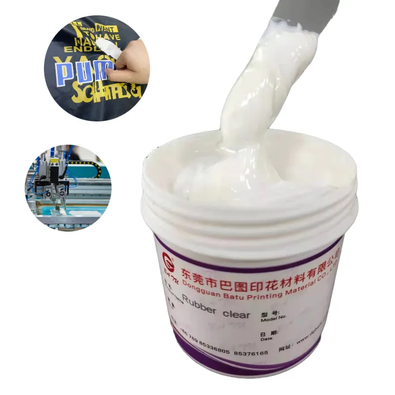 Siebdruck paste Nylon-Gummi paste für wasserdichtes Nylon gewebe