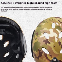 Protection de sauvetage d'urgence CE Blue Sky Demi-casque complet Caméra de rail de guidage Matériel ABS Nouveau casque bleu de camouflage de sauvetage aquatique