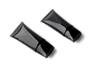 50ml/g Glossy Black Flat Squeeze Tube Cosmetic Extrusion Hose Sunscreen Cream Isolation Cream Skin Care Facial Cleanser Lotion - Product Image 3