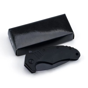 Cuchillo Plegable Táctico de Caza, Negro, de Acero Inoxidable, con Mango de Plástico, Barato, de Fábrica al por Mayor Hongrui - Product Image 2
