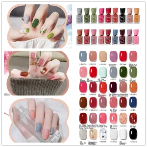 BGVE ยาทาเล็บไมโครเจลสูตรน้ำสไตล์โมรันดีใหม่ ปลอดสารพิษ เป็นมิตรกับสิ่งแวดล้อม ติดทนนาน แห้งเร็ว สีทองกลิตเตอร์นู้ด - Product Image 2