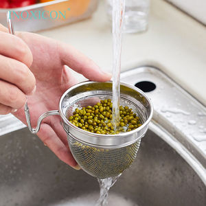 Gaas Zeef <span class=keywords><strong>Pasta</strong></span> Mand Roestvrijstalen Handvat Vaatwasser Veilig Oven Veilig Noodle Zeef Gootsteen Food Grade Afvoer - Product Image 2