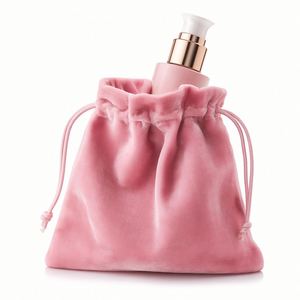 Wholesale Custom Logo Luxury Purple Velvet Drawstring Pouch Soft Jewelry Packaging <b>Gift</b> <b>Bag</b> for <b>Small</b> Business - Product Image 4