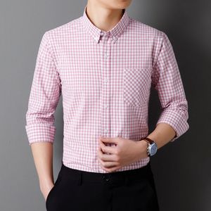 <span class=keywords><strong>Camisa</strong></span> de Manga Larga a Rayas con Botones <span class=keywords><strong>para</strong></span> Hombre, Estilo Holgado, Primavera y Otoño, Cárdigan Informal de Manga Larga, <span class=keywords><strong>Camisa</strong></span> Sencilla e Informal - Product Image 4
