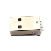 USB 2,0 macho a tipo USB PCB conector enchufe 180 grados SMT macho USB conectores 4 pines SMD
