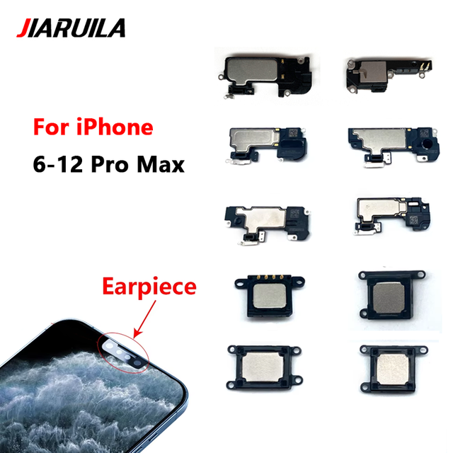 Cell Phone Ear Earpiece Speaker for IPhone 12 11 Pro X XR XS Max 6 6S 7 8 Plus Top Receiver Ear-Speaker Repair Replacement Parts