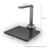 Escáner de documentos USB OCR portátil de 15 MP, escáner de libros A4 automático rápido, base dura, GP1600AF-1 para oficina en Stock