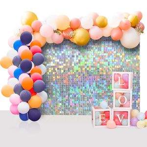 Pannello Esagonale Moderno Vintage Cinese con Paillettes Lucide Attivate dal Vento per Sfondo Lampeggiante per Matrimoni e Feste di Compleanno - Product Image 3