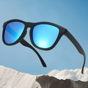 <strong>TAC</strong> Polarized UV400 Full Frame Cycling Sunglasses Same Style Frog-<strong>Skin</strong> Model Outdoor Hiking Rainbow-Tinted Gold Unisex New - Product Image 1