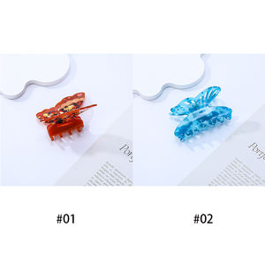 Pinzas para el pelo de alta calidad de 8,4 cm ahuecadas mariposas Japón Corea del Sur pinzas para el pelo de mariposa para mujer pinza de pelo personalizada acetato - Product Image 5